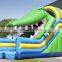 Outdoor Custom Castle Inflatable Crocodile Kroko Jumping Bouncer Slide Jumper Playground