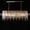 Modern fashion simple luxury K9 clear Crystal Ceiling Lighting Chandelier
