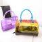 Transparent multi color fashion handy cosmetic pouch