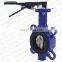 Bundor DN65 DI body handle operated PN16 universal wafer butterfly valve manufacturer