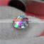 Low price flatback round shape two holes sew on crystal rhinestone ab color very shining beautiful for Clothing Accessories