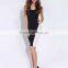 hot selling new style sexy black and white backless bandage dress