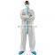 Heavy Duty Chemical Splash Protection Reinforced Seam Taped Disposable Coverall overol desechable microporoso