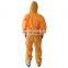 Disposable chemical clothing coverall suit