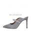 Women high heel low price heels grey color with rhinestones pumps sandals shoes (sandalias mujer)