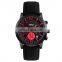 SKMEI 9147 6 time zone watch quartz wristwatch silicone watch band for men