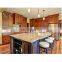 European style white oak standard doors custom natural wood storage kitchen cabinet set