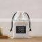 PandaSew 8*10cm custom logo gift packaging drawstring cotton pouch bag