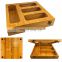 Bamboo Bag Storage Organizer,Suitable for Kitchen Drawers Compatible with Bags of Various Size