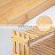 3-Tier Kitchen Bamboo Spice Jar Rack Organizer with Drawer Spice Rack