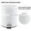 BSCI Factory embossed pedal bin free standing cleaning tool toilet brush two pieces set