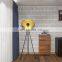 Modern Nordic Design Vintage Metal Stand Light Black Gold Sputnik Satellite Tripod LED Floor Lamp