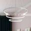 Mininalist LED Ceiling Light Simple Round Circle Hanging Lights Decor Home Living Room Stairs Pendant Lamps