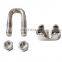 Wholesale 304 Stainless Steel Wire Rope Clamp Rigging Hardware Precision Casting M5 Din 741 Wire Rope Clips