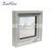 Europe Style Aluminum Soundproof Top Hung Window Aluminum Double Glazed chain winder for awning window