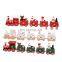 2022 New Christmas Train Painted Wood Christmas Decoration for Home Xmas kid toys gift ornament