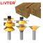 LIVTER Door Knife 1-2 Handle Spiral Moulder Head Finger Jointing Woodworking Spindle Moulder Cutter Set