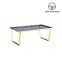 Tiptop Modern luxury table stainless steel gold toughened glass black hotel living room coffee table