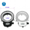 Adjustable 144 LED Ring Light illuminator Lamp For Industry Stereo Microscope Digital Camera Magnifier with AC Power Adapter