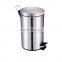 Hot Selling 30L Foot Pedal Bin Round Steel Metal Waste Trash Garbage Can