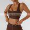 Activewear Manufacturers Custom Logo High Impact Fitness Bra Zipper Women's Sports Bra Plus Size Womens Yoga Sports Bra