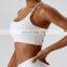 Run Custom Logo Women Sports Bra Cross Back Straps Backless Top Bra Workout Sexy Sports Bra Gym Fitness Clothes With Padded