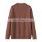 High Quality Pure Cashmere Sweater for Women Thickened Knitted Loose Warm Autumn Casual Plus Size Neck Solid Pattern ODM Supply