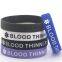 Wholesale Silicone Wristband Stretchy Soft Debossed Ink-filled Promotional Rubber Bracelets for Hospital and Medical Work