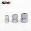 Manufacturer's In-Stock Yonghua Standard Stainless Steel Internal Thread Tee Fittings, Model 3C, Customization Supported