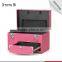 Hot sale portable small size acrylic cosmetic case with double open stype