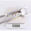 Stainless steel garlic press with 18cm long handle