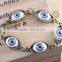 Fashion Vintage Eye Women's Alloy Charm Bracelet Personality Weave Bracelet