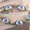 Fashion Vintage Eye Women's Alloy Charm Bracelet Personality Weave Bracelet