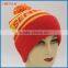 100% Acrylic Fashion Custom Red Knit Pom Beanie