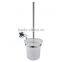 SUS 304 stainless steel toilet brush with paper holder