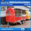Stainless steel mobile hot dog cart food cart customized design catering trailer for design