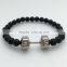 2016 elastic adjustable stainless steel charm fit life dumbbell bracelet