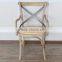 Wooden Antique Cross Back Dining Chair/Wedding Chair with arm