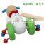 High Quality Lower Price Toddler Toys Wooden Aminal Pull and Push Toy