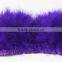 Natural Craft Fashion Lace Purple Turkey Feather Trim For Hats