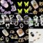 3D Bowknot Nail Art Stickers Alloy Bow Tie Rhinestones Glitters Beauty DIY Pink Decorations Jewelry L0060