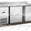 stainless steel commercial counter workbench refrigerator/refrigerator and freezer with flashback