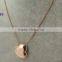 2016 Latest Fashion Design Rose Gold Heart Jewelry Necklace