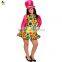 Halloween new design funny women clown fancy dress costume