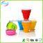 Portable cheap drinking cup foldable silicone cup