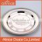 Vietnamese round plate special design ss 430 stainless steel dinner plate & dishes/stainless steel round tray
