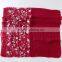 Splicing style viscose shawl with crochet embroidery