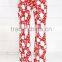 Ladies Beach Style Coral Red Custom Print Pants, New Design Pants