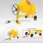 Cement Mixer 400L Towable Mini Cement Mixer with Electric Start 6.6HP Diesel Engine Concrete Mixer