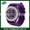 Hot sales silicone western quartz crystal watch for lady